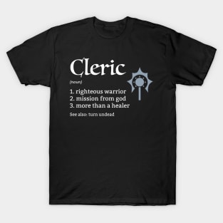 D&D Cleric Class Definition T-Shirt
